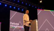 Juan Pablo Velasco respalda plan anticrisis en cinco puntos en el debate vicepresidencial