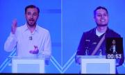 Velasco y Lara confrontan visiones de país en debate vicepresidencial