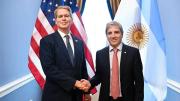 Scott Bessent le dio la bienvenida a Luis Caputo en el inicio de la cumbre en Estados Unidos
