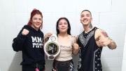 Dafne Ayala ganó el cinturón del Open del Valle en kickboxing