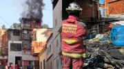VIRAL: Las impactantes imágenes del gran incendio que destruyó una casa multifamiliar en Caracas
