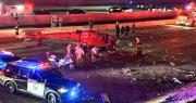 Helicóptero médico se accidenta en autopista de California y deja tres heridos críticos