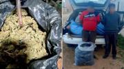Aprehenden a dos hombres tras ser hallados con 32 bolsas con marihuana