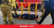 Bomberos de Puerto San Julián realizaron simulacro de incendio