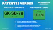 Chile renueva su sistema de placas patentes: nuevos formatos y una versión verde para autos eléctricos