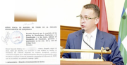 Romer Saucedo presenta la denuncia formal contra magistrados autoprorrogados