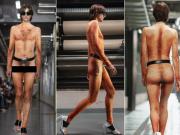 La imagen de un pene y un pecho peludo despiertan polémica en la última colección de Jean Paul Gaultier en París Fashion Week