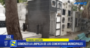 La Alcaldía de Santa Cruz inicia la limpieza y mantenimiento de los cementerios por Todos Santos
