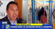 Exigen carnet de vacunación contra el sarampión para el cobro del bono Juancito Pinto