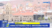 La Paz celebra sus 477 años con una agenda cultural llena de música, tradición y orgullo paceño