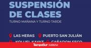 Alerta Meteorológica: Suspenden las clases en siete localidades del interior de Santa Cruz