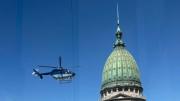 Un helicóptero sobrevoló el Congreso de la Nación pero resultó ser un simulacro