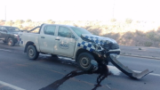 Choque en Ruta 7: una mujer hospitalizada tras ser impactada por una camioneta petrolera