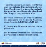 Renueva tu cédula sin cita: Saime activa nueva jornada en todas sus sedes