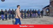 Simulacro de intervención policial en la División Escuela de Suboficiales y Agentes