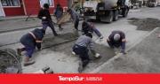 Continúan los trabajos de reparación de pavimento en distintos puntos de la ciudad