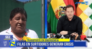 Transporte cruceño en emergencia por falta de diésel y declaraciones del presidente de YPFB