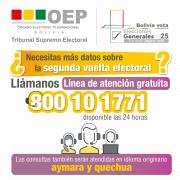 Segunda vuelta: TSE habilita línea gratuita 24/7 para atender consultas en idiomas originarios