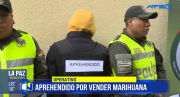 Policía aprehende a sujeto que vendía marihuana en la zona Las Delicias