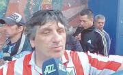 El “Tano” Roberto, hincha del Pincha que estuvo presente en el velorio
