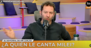(VIDEO) ¿A quién le canta Milei?