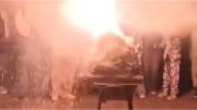 Explosión en Pergamino de un volcán durante una feria de ciencias dejó 17 heridos