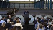 Javier Milei en campaña: prometió una “revolución productiva” en su visita a San Nicolás