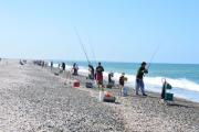 Playa Las Conchillas: la Fiesta Nacional del Pejerrey un clásico de la pesca en Patagonia