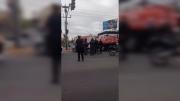 Sirenas, bocinazos y un fuerte accidente de tránsito en Avenida Mosconi: el motivo “poco feliz”
