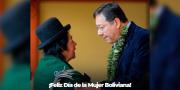 Arce expresa su admiración a las mujeres por ser el “pilar de la sociedad y vanguardia de la Revolución Democrática”