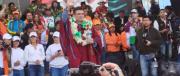 Rodrigo cierra campaña sin Lara en El Alto