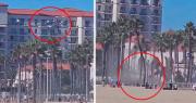 Video: Un helicóptero se estrella en una playa de Los Ángeles