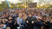 Javier Milei encabeza la caravana de campaña de La Libertad Avanza en Corrientes con Virginia Gallardo