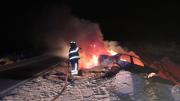 Un joven de 21 años se salvó de milagro tras incendiarse su auto en Ruta 14