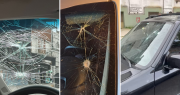 Video: cerca de 20 autos aparecieron vandalizados en el Bosque tras el partido de Gimnasia