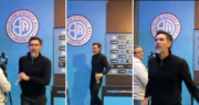 El video de Eduardo Domínguez enojado con el periodismo tras el final de la conferencia