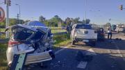 Impactante choque en cadena en la Ruta 3 a la altura de Cañuelas: dos personas heridas y cinco vehículos dañados