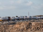 Cientos de camiones con ayuda entran a Gaza y crece la expectativa por la liberación de los rehenes