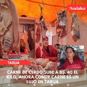 Carne de cerdo sube a bs. 40 el kilo, ahora comer carne es un lujo en Tarija