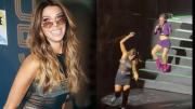 Catherine Fulop sufre aparatosa caída en show