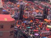 Desde El Alto, Rodrigo Paz minimiza las encuestas y dice que el 19 ganará Bolivia