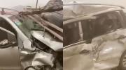 Santa Fe: una tormenta de tierra provocó un accidente múltiple en la ruta 34