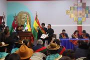 En Laja, autoridades rinden homenaje a los 477 años de la fundación de La Paz