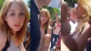 Desencajada: Lilia Lemoine agredió a manifestantes en la visita de Javier Milei a Corrientes