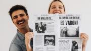 Sofía Pachano y su pareja anunciaron que esperan un varón con un original mensaje