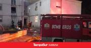 Investigan el incendio intencional en un complejo de viviendas
