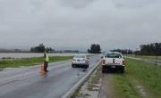Balcarce: el arroyo El Crespo se desbordó y complicó el tránsito en la Ruta 226