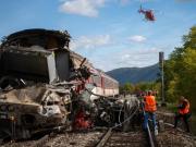 Las fuertes imágenes de un choque de trenes rápidos en Eslovaquia
