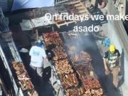 Parrilla XXL: el monumental asado en una obra en construcción que se volvió viral