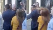 Militante libertario de Diego Santilli insultó y le pegó a una mujer que se manifestaba en Quilmes